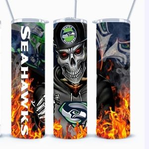 Sea hawks tumbler